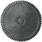 Ekena Millwork Shakuras Ceiling Medallion (Fits Canopies up to 5"), Hnd-Painted Athenian Green Crackle, 24"OD x 3"P CM24SHAGC - alternate 1